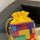 Square Multi Color Block Bag